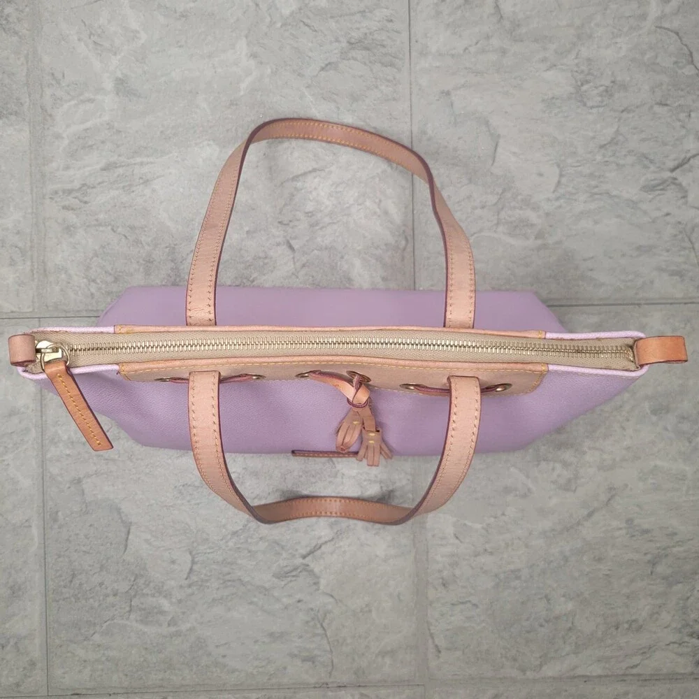 Dooney & Bourke Wakefield Pebbled Leather Tassel Tote Bag in Mauve